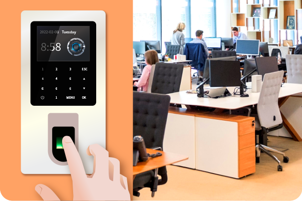 qmchashi 工時表還可以與(yu) 設備集成，以跟蹤到達和離開的時間。