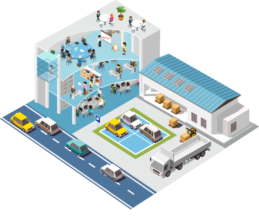 qmchashi 辦公自動化（OA）提供設備管理功能。