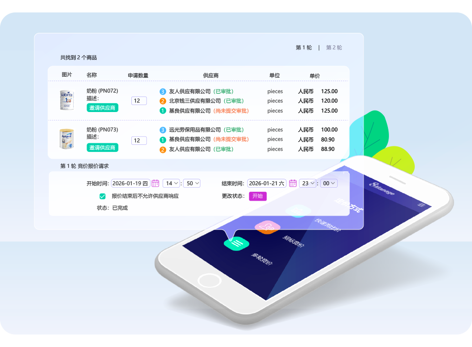 qmchashi SRM采購定價(jia) 管理係統圖