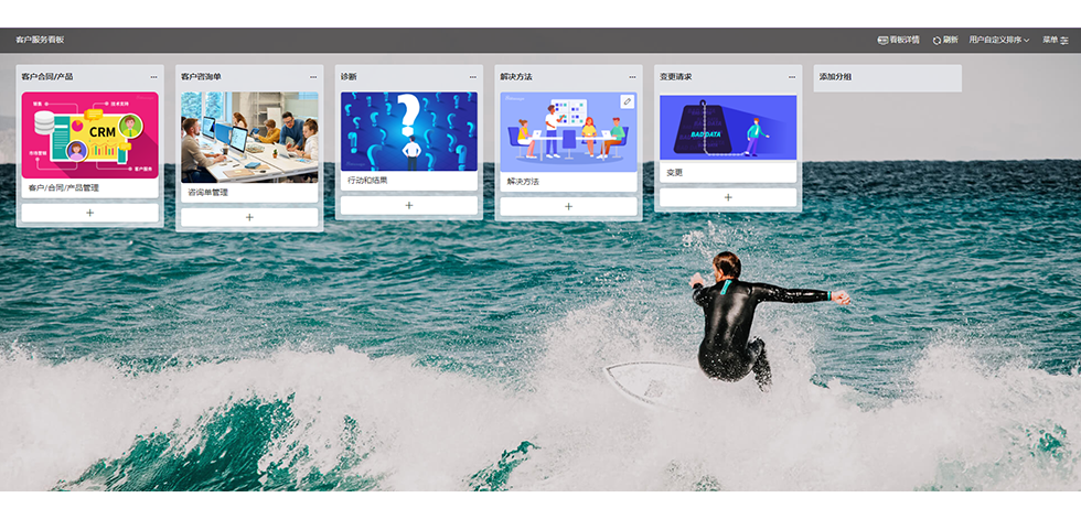 qmchashi 看板允許服務團隊在一個(ge) 屏幕上查看加拿大pc网页版官网、產(chan) 品、SLA、診斷和行動(例如,變通、變更請求)信息。
